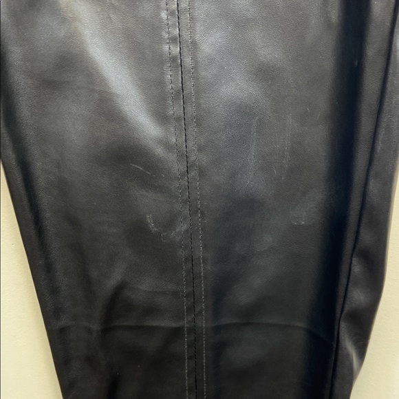 Miss Sparkling Black Faux Leather Pants Size XL - Picture 7 of 13